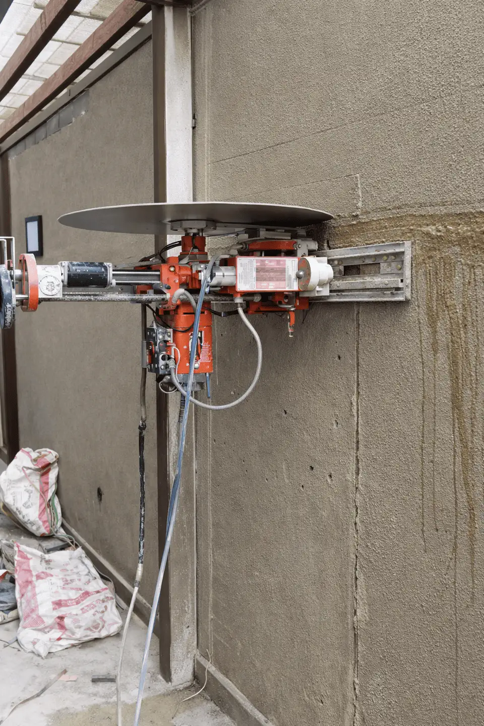 إدارة الغبار والمياه أثناء قص وتخريم الخرسانة